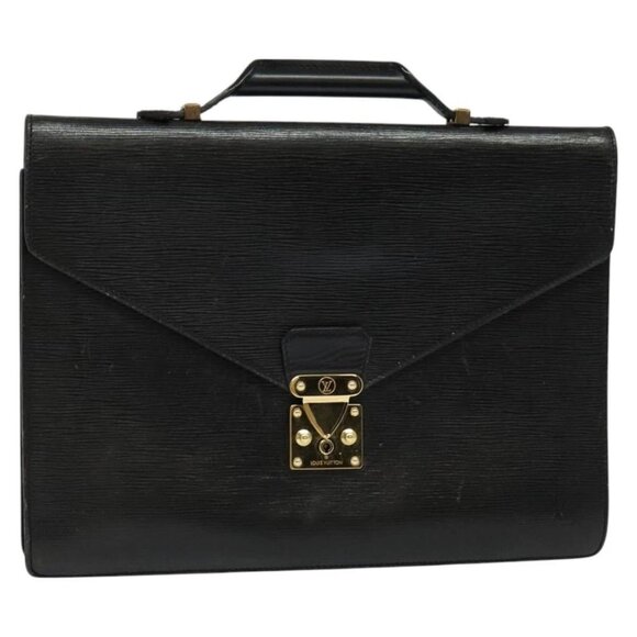 LOUIS VUITTON Epi Serviette Conseiller Bag Vintage Black M54422 LV Auth 129457 - Picture 1 of 16